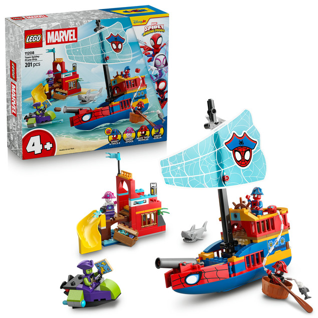 KLOCKI LEGO MARVEL 11208 Statek piracki drużyny Spidey’ego +4 lata