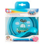 Canpol babies miska z pokrywką i sztućcami 350ml TOYS