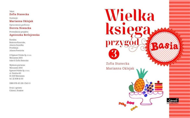Egmont Wielka księga przygód 3 Basia 