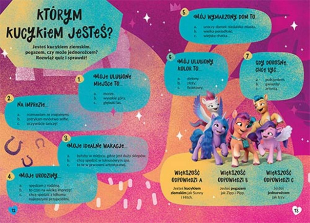 My Little Pony 100 Naklejek Wydanie Filmowe Łamigłówki 3+ HarperKids