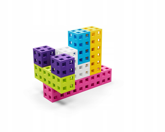 Klocki Konstrukcyjne Meli Cube Pink 50 el. dla Dziewczynki