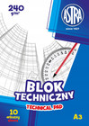 Blok techniczny Astra A3 240g 10 arkuszy