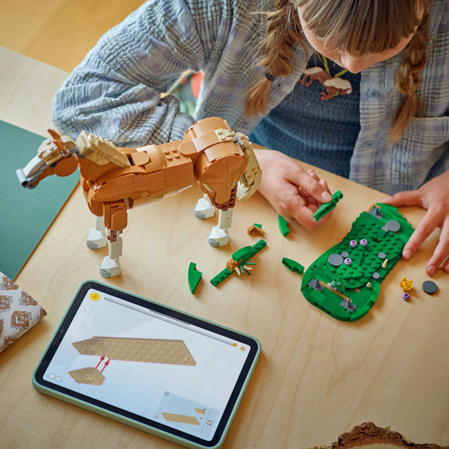 LEGO Creator 3 w 1 31166 Piękny Koń | Zestaw Zwierząt Ruchome Figurki