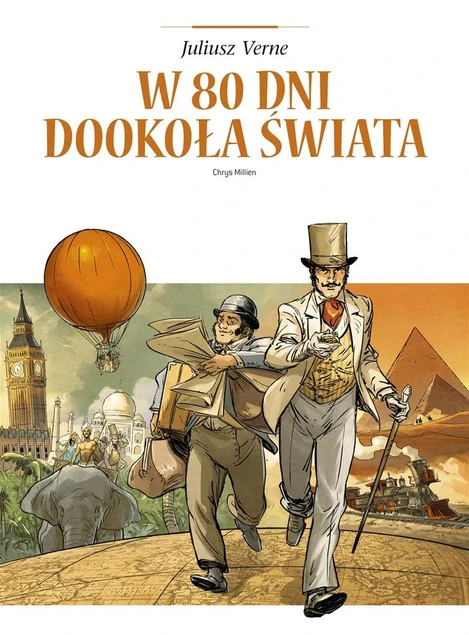 Okładka komiksu W 80 dni dookoła świata Chrys Millien