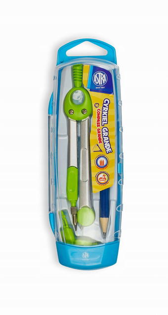 Cyrkiel Szkolny W Etui Grande Rysik + Ołówek 3+ Astra