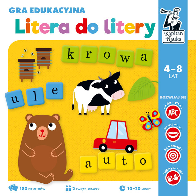 Litera Do Litery Gra Edukacyjna Nauka Czytania 4+ Kapitan Nauka