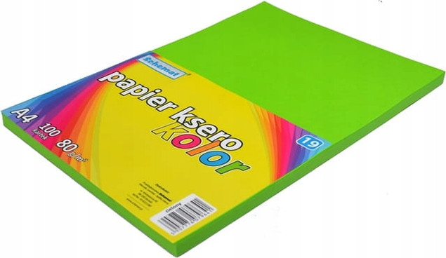 Papier biurowy Schemat A4 80g zielony 100 arkuszy
