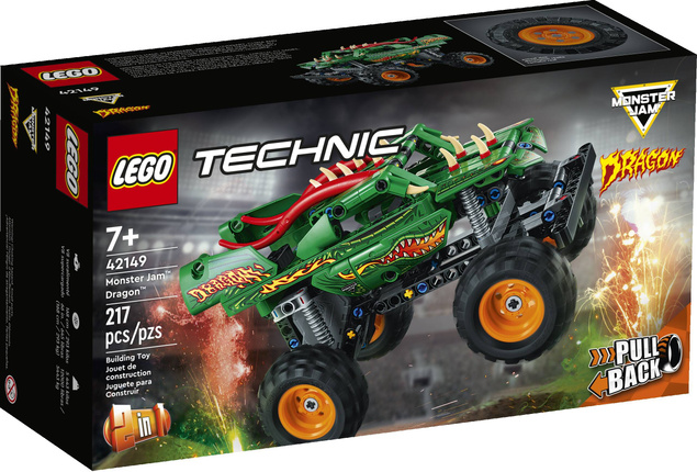 LEGO Technic Monster Jam Dragon 217el. 7+ 42149