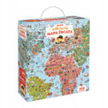 Puzzle Odkrywcy Mapa Świata 300 elementów CzuCzu 7+ Edukacyjne