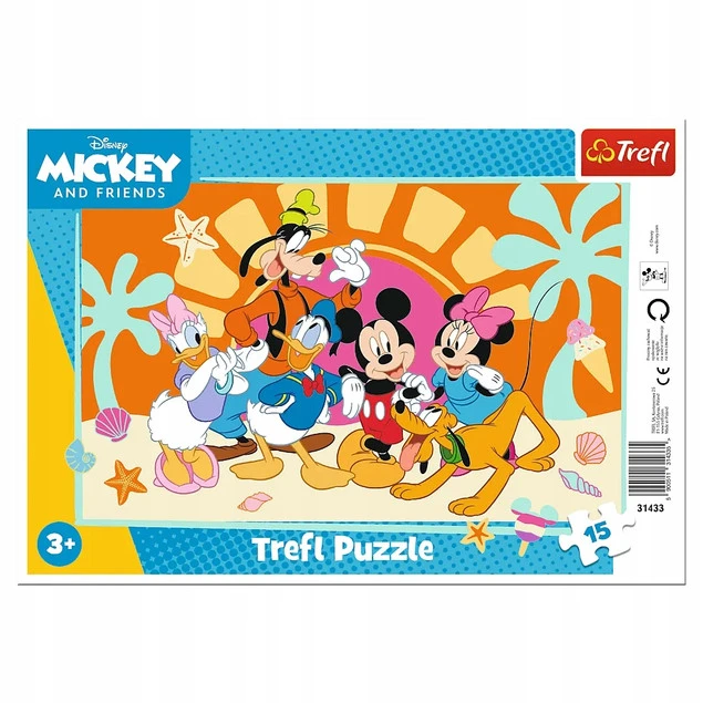 Puzzle ramkowe 15 Ciekawski Miki TREFL