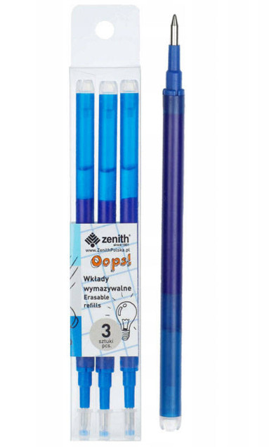 Wkład do długopisu Astra 0,6 mm niebieski – 3 sztuki