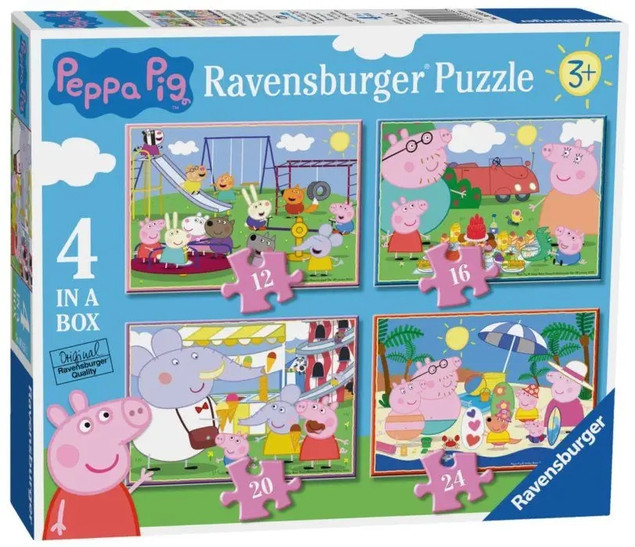 Puzzle Ravensburger 72 elementy Świnka Peppa 4w1