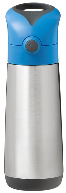 B.Box Bidon Termiczny ze Słomką 500ml Blue Slate - Termobutelka dla Dzieci