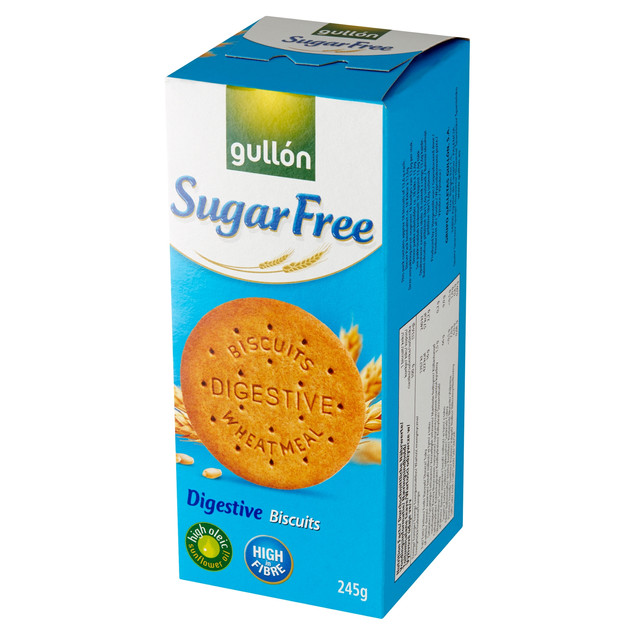 Gullon Ciastka Digestive Bez Cukru Pełnoziarniste 245g