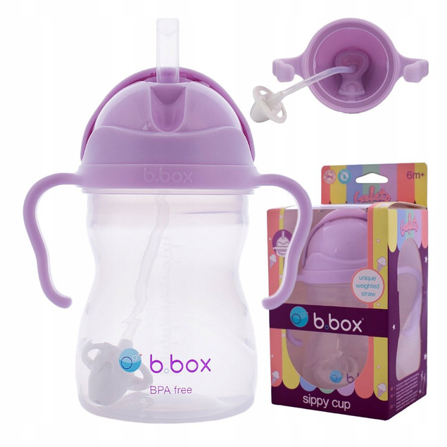 Kubek Niekapek B.Box 240 ml 6m+ Fioletowy