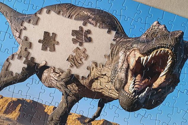 Puzzle Tactic 200 elementów Tyrannosaurus Rex Dinozaur