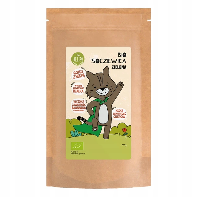 Bio Soczewica Zielona 400 g HELPA ekologiczna_1