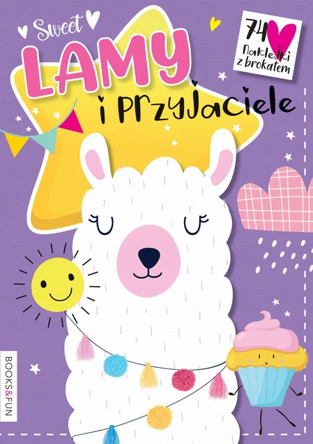 Lamy i przyjaciele – kolorowanka z brokatowymi naklejkami
