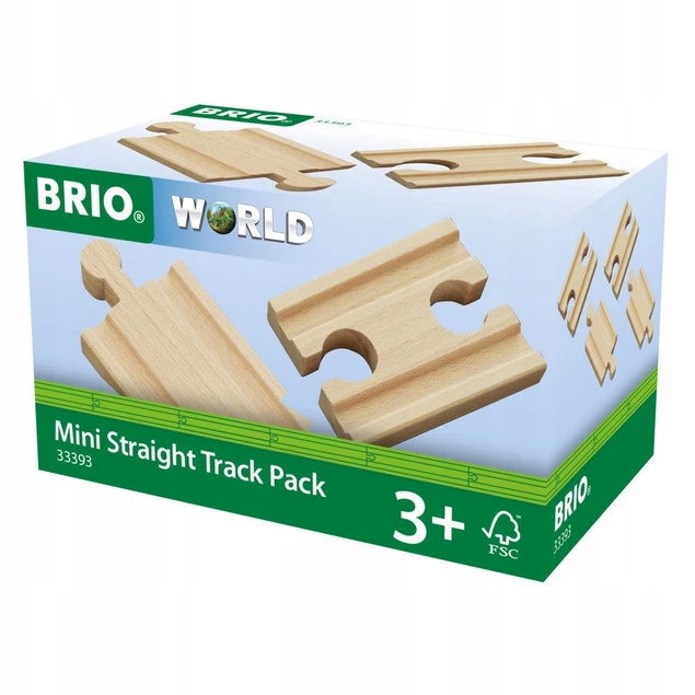 Łączniki do torów Brio drewniane, zestaw 4 szt.