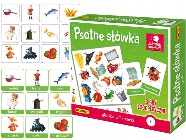 Adamigo Psotne Słówka Głoska R – Gra Logopedyczna