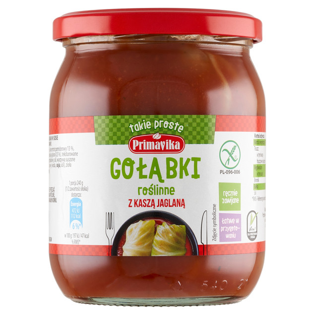 Primavika Gołąbki wege z kaszą jaglaną 480 g