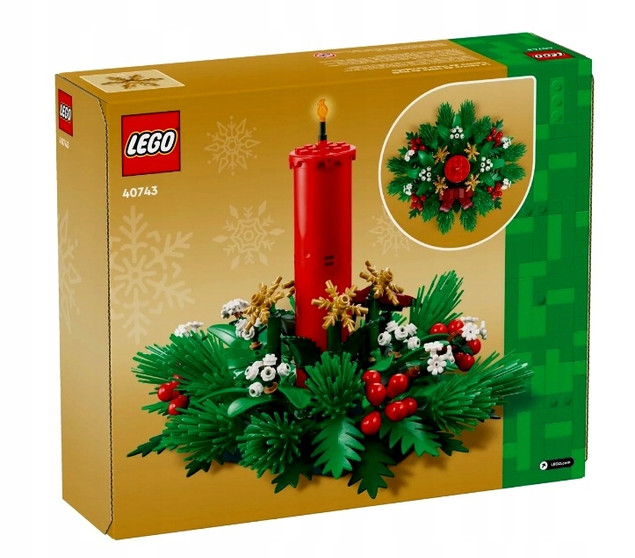 LEGO 40743 Świąteczna Dekoracja Stołu Boże Narodzenie Prezent