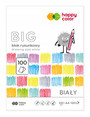 Blok Rysunkowy BIAŁY Szkolny A4 100g 100 Kartek Happy Color