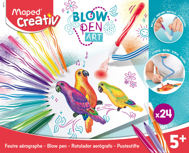 Flamastry dmuchane Blow Pen 24 kolory | Maped