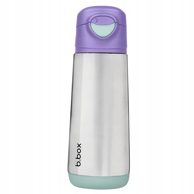 B.box Butelka Termiczna Sportowa z Ustnikiem 500ml Stalowa Lilac Pop 3+