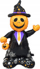 BALON FOLIOWY DYNIA W KAPELUSZU HALLOWEEN 154 x 85 CM Balon 3D
