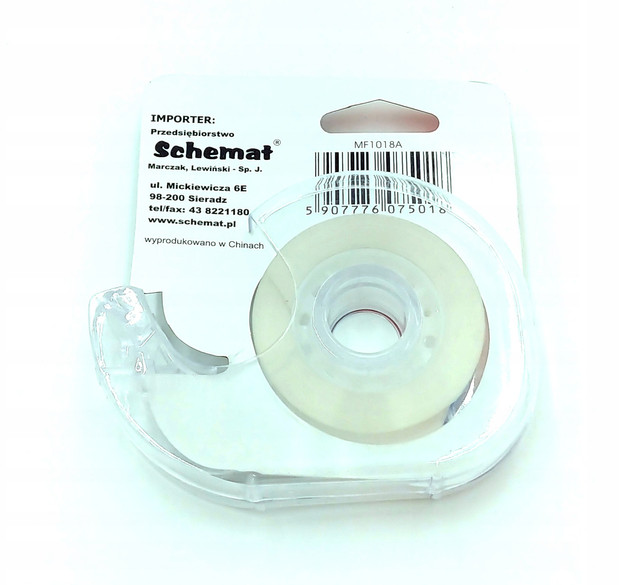 Taśma z dyspenserem Schemat 18 mm x 36 m