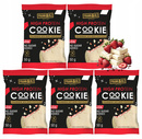 FRANK&OLI Ciastko Proteinowe TRUSKAWKA BIAŁA CZEKOLADA 50g x5