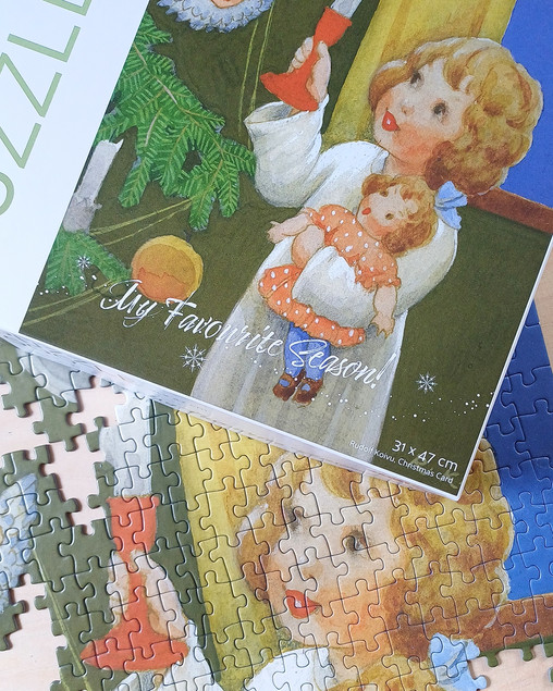 Puzzle Tactic 500 elementów Christmas Card Świąteczne