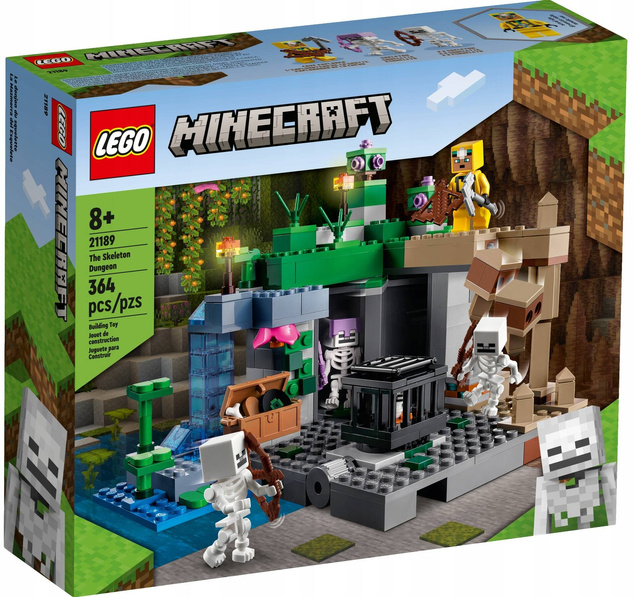 LEGO Minecraft Loch Szkieletów 364el. 8+ 21189