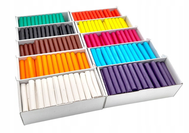 OGROMNY ZESTAW Plasteliny Dla Przedszkoli 10 kg 10 Kolorów Duży PLASTELINA