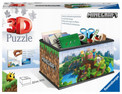 Puzzle 3D 216 elementów. Szkatułka Minecraft Ravensburger