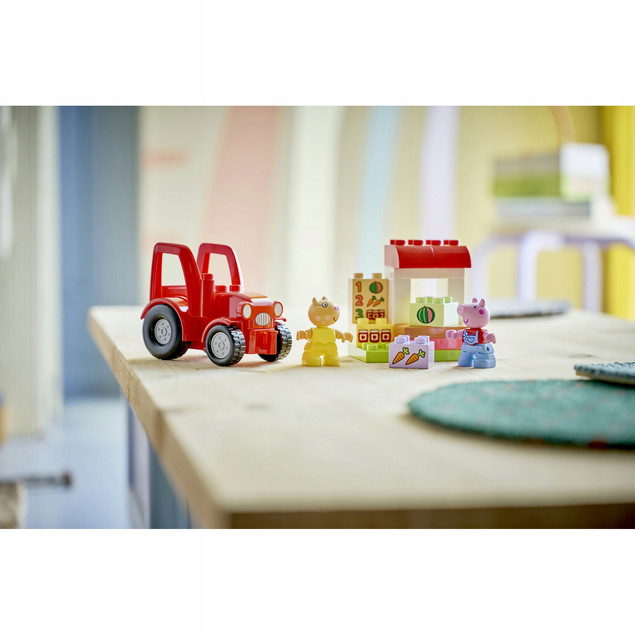 LEGO DUPLO Świnka Peppa 10468 Traktor i Targowisko – Rolnicza Przygoda