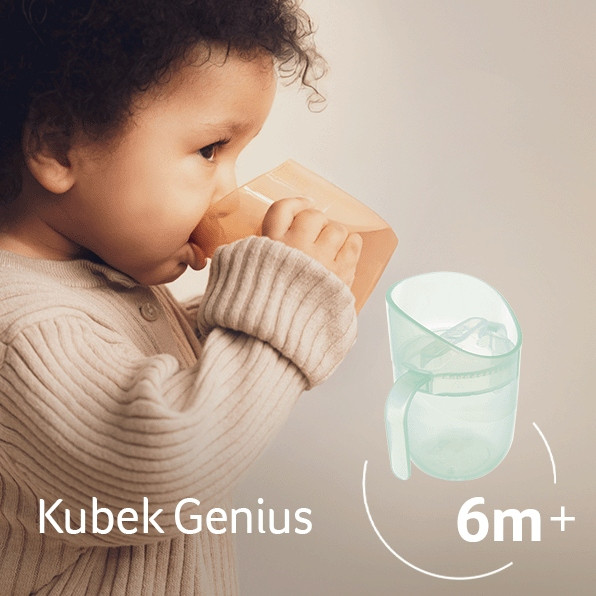 LOVI Kubek TRENINGOWY Genius 150ml z Uchwytami PISTACJOWY 6M+ 35/368_gre
