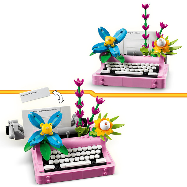 LEGO 31169 Creator 3w1 Maszyna do pisania z kwiatami 8+ (363 klocki)