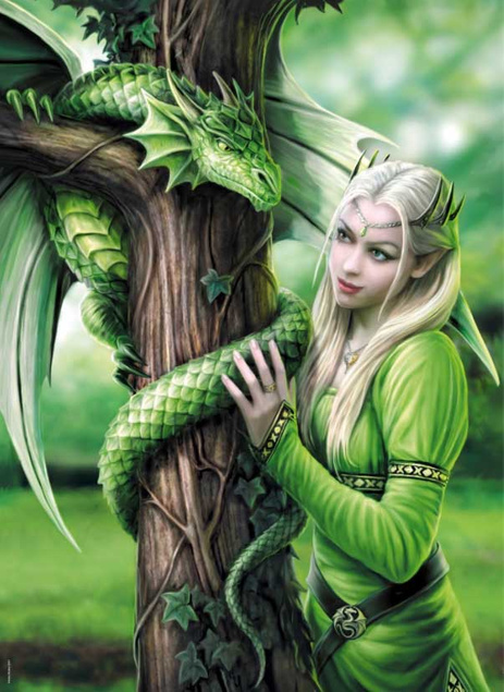 Puzzle 1000 Kindred Spirits Anne Stokes Clementoni 39463