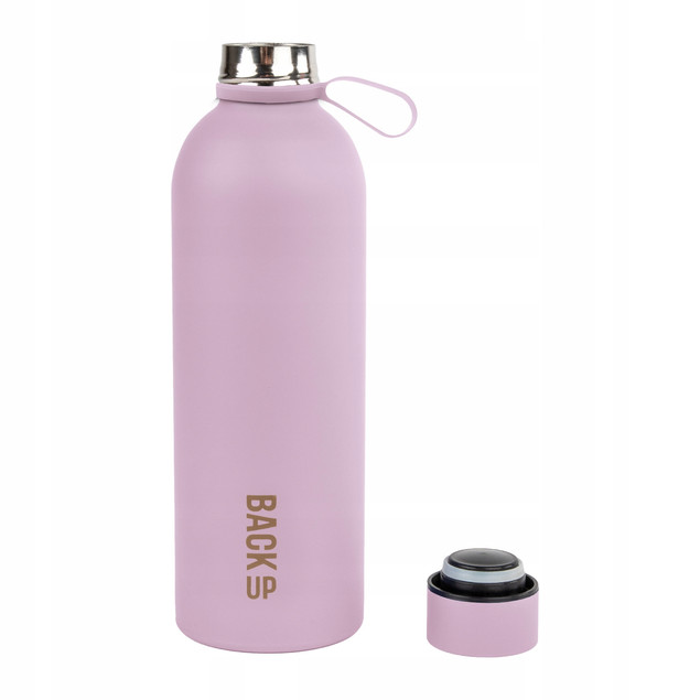 Butelka termiczna 500 ml różowa – BackUp