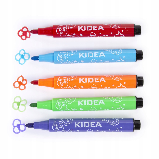 Kidea flamastry mazaki grube Jumbo 12 kolorów