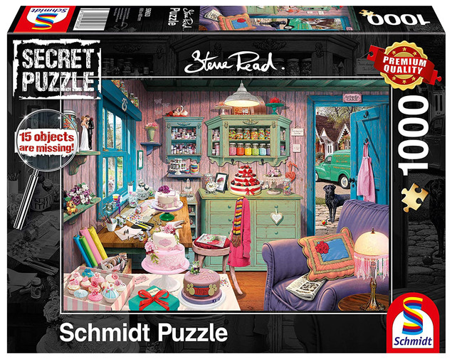 Puzzle Schmidt Spiele Secret Grandma's Room 1000 el. | Znajdź 15 Różnic