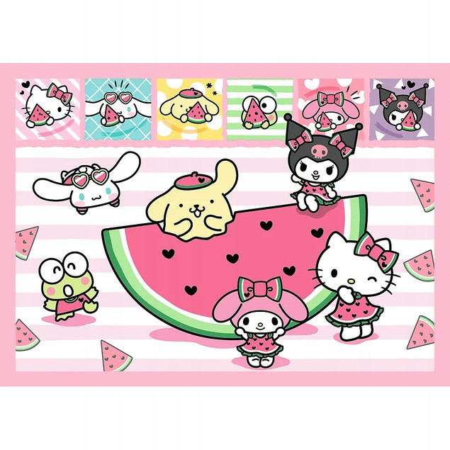 Puzzle Trefl 4w1 Hello Kitty Słodkie przygody - 207 elementów