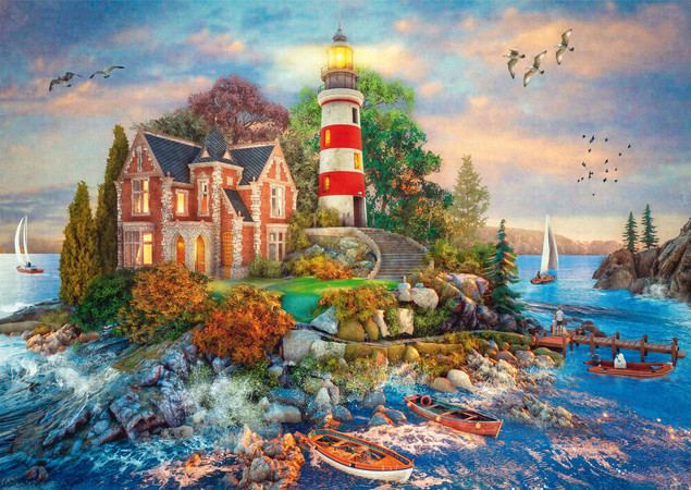 Schmidt Puzzle 500 el. Latarnia Morska Premium Quality