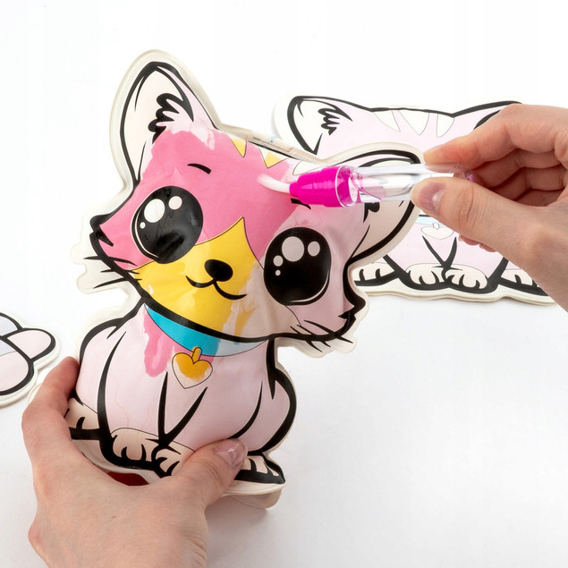 Malowanie Wodą 3D ZWIERZAKI Zestaw Kreatywny Kidea