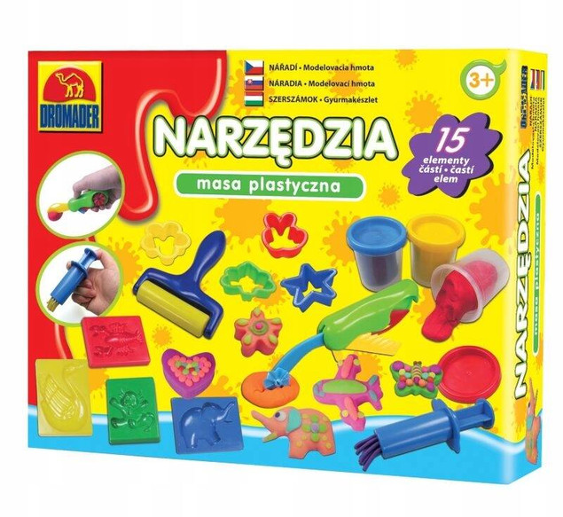 CIASTOLINA MASA PLASTYCZNA NARZĘDZIA/OWOCE AKCESORIA MIX