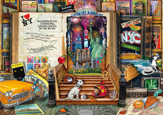 Puzzle Schmidt Spiele 1000 el. Aimee Stewart: Nowy Jork Premium Quality