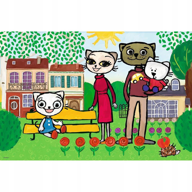 MAXI PUZZLE KOTY KICIA KOCIA 24 EL.TREFL DUŻE