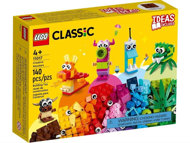 LEGO Classic Kreatywne Potwory 140 el. 4+ 11017